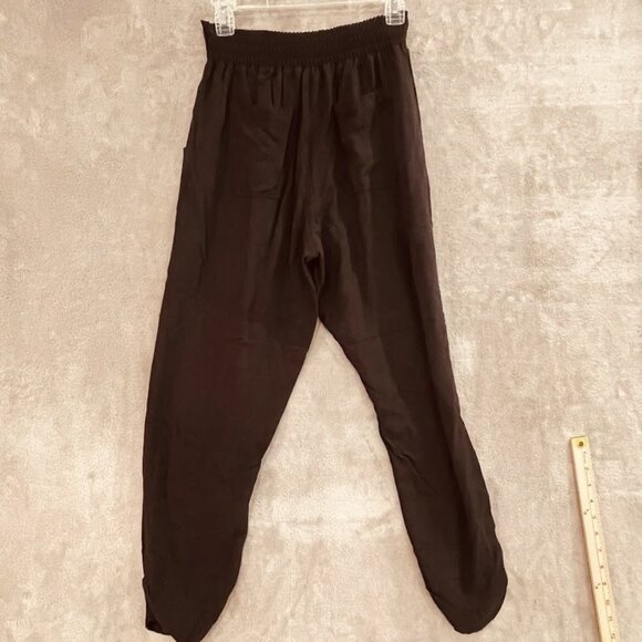 Ci Sono Pants Womens Large Smocked Waist Pull On Jogger Pockets Rayon Casual - Picture 14 of 16